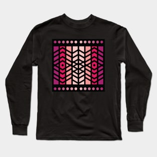 “Dimensional Being” - V.5 Red - (Geometric Art) (Dimensions) - Doc Labs Long Sleeve T-Shirt